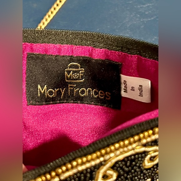 Mary Frances Queen of Everything Beaded Crossbody Cell Phone Bag Clutch Evening - Picture 9 of 16